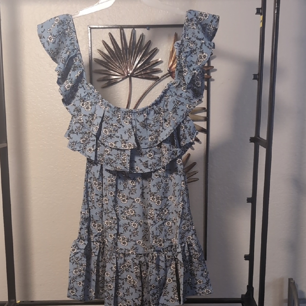 Skylar + Madison Blue Floral Dress